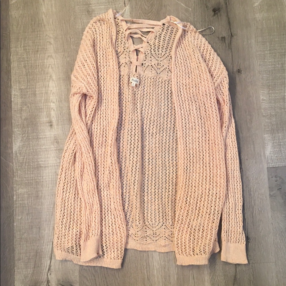 Cream knit cardigan